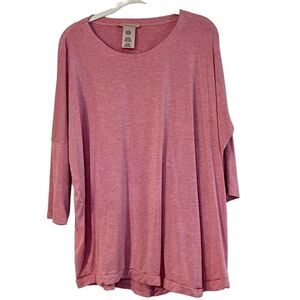 Philosophy Pink Three Quarters Blouse Large
